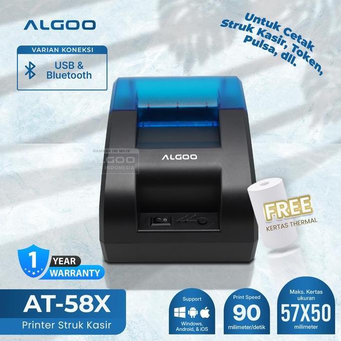 Pixy- Algoo Printer Thermal Bluetooth Cetak Struk Nota