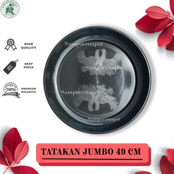 Newgrd- Tatakan Alas Pot Bunga 60 Hitam 49Cm Untuk Pot 60Cm - Tatakan Jumbo