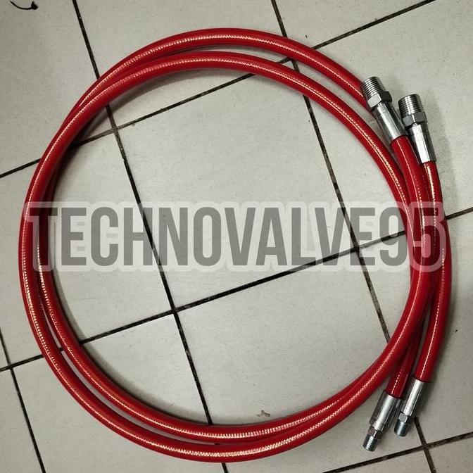 CNG HOSE 1/4 X 1.5M X 1/4 X 1/2 MB / CNG HOSE HIGH PRESSURE 5000PSI SELANG GAS