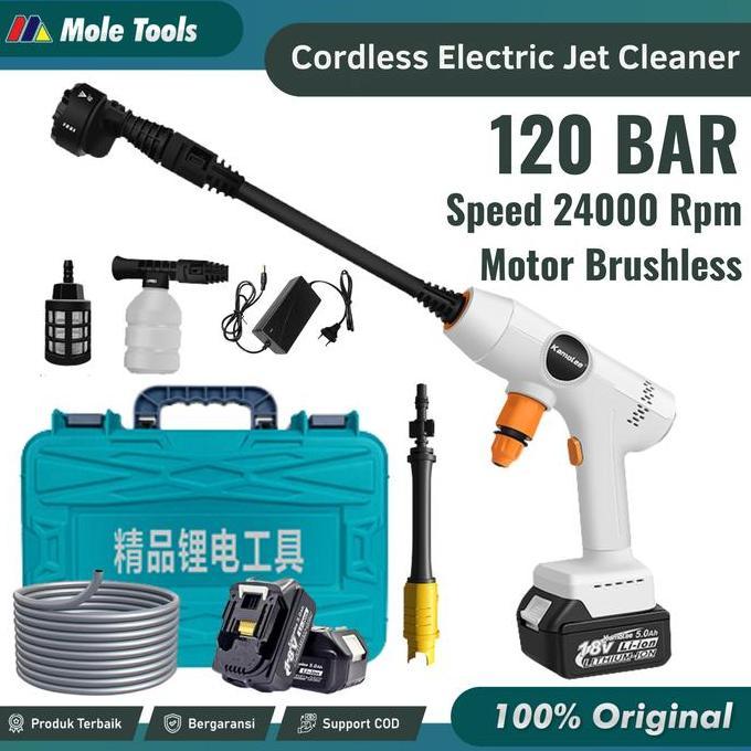 Kamolee Steam Cuci Motor Mobil Brushless - Cordless Brushless Jet Cleaner Alat Cuci Mobil Pembersih 