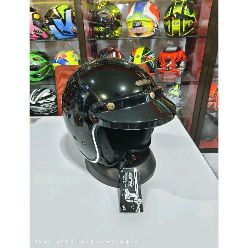 HELM BOGO NJS NR-80S LIST CHROM ORIGINAL BISA PLUS KACA