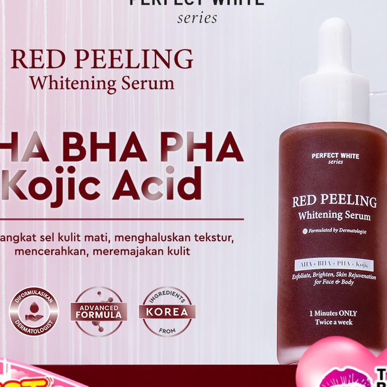Perfect White Red Peeling Whitening Serum 50Ml With Aha Bha Pha Kojic Acid For Face And Body | Eksfo