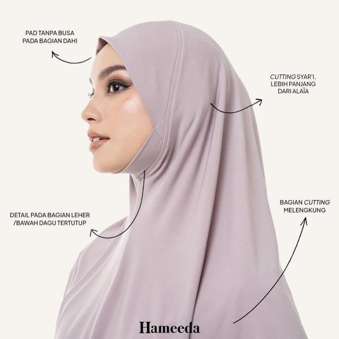 Veil- Hameeda - Habiba Instant Syar'I Hijab | Kerudung Pad Lembut