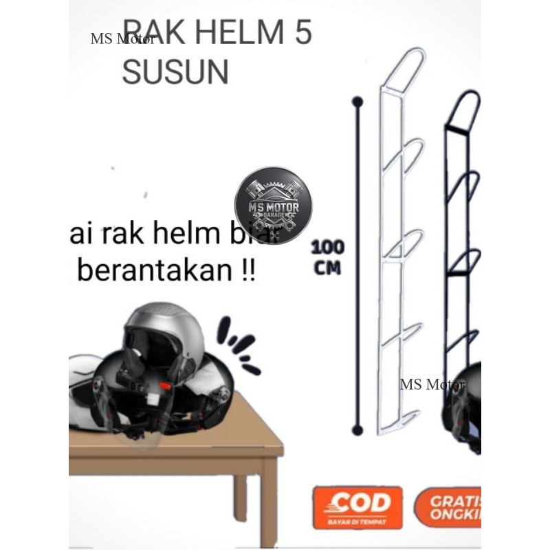 RAK HELM SUSUN 5/GANTUNGAN RAK HELM SUSUN 5