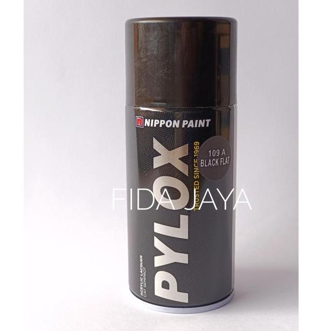 Pit- Cat Semprot Pylox Black Flat 300 Cc /Pylox 109 A Hitam Doff