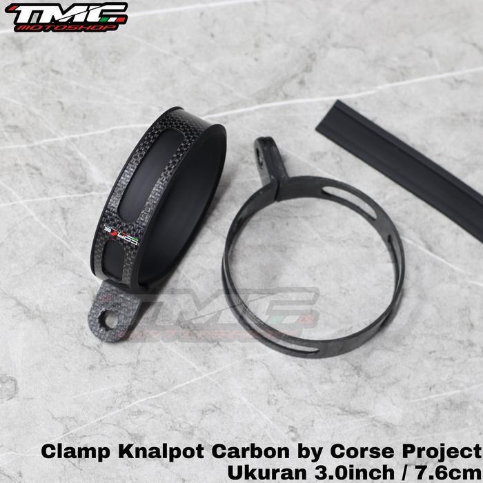 Clamp Klem Gelang Knalpot Carbon Corse Project Leovince Dbs Wrx Shijiro Sc Project Original Dan Terp