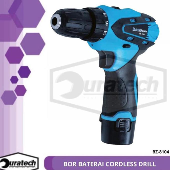 Bng- Bor Baterai Cordless Drill / Bor Tangan Baterai 12V Benz Werkz Bz-8104