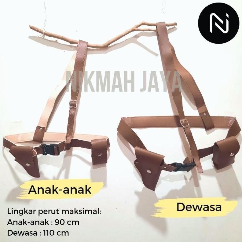 Sale Sabuk Bung Tomo / Sabuk Pejuang / Sabuk Baju Veteran / Sabuk Baju Karnaval