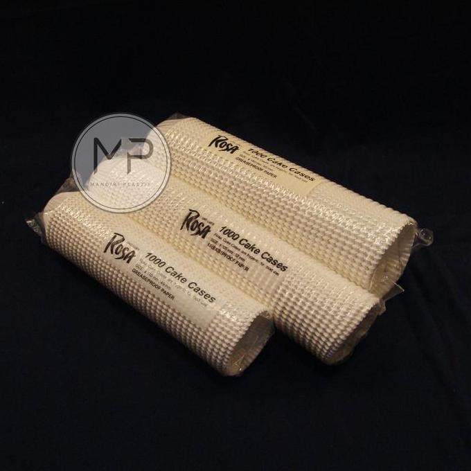 curahcuhan Cup Kue Kertas Besar Laminasi Anti Minyak / Paper Cake Cases Grease Proof PUTIH POLOS 110