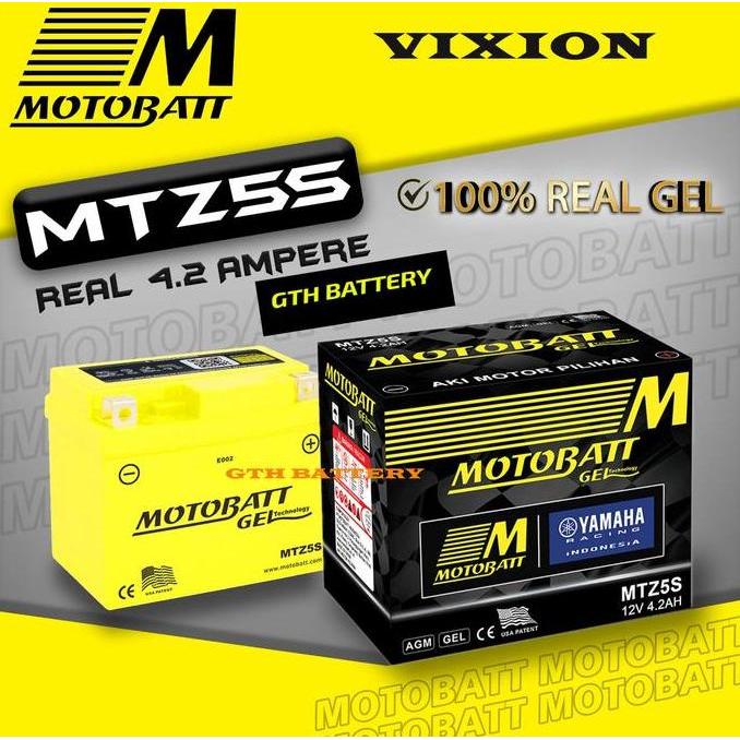 Aki Motor Motobatt Yamaha Vixion Original Diskon