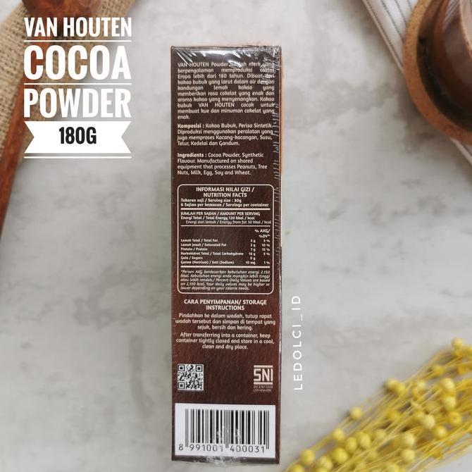 Torta- Van Houten Coklat Bubuk Cocoa Powder Van Houten 180 Gram