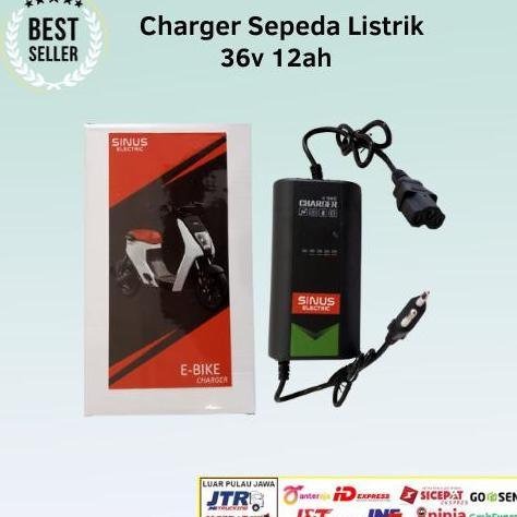 Charger Aki Sepeda Listrik 36V 12Ah Selis Butterfly Original Motorcycle Promo