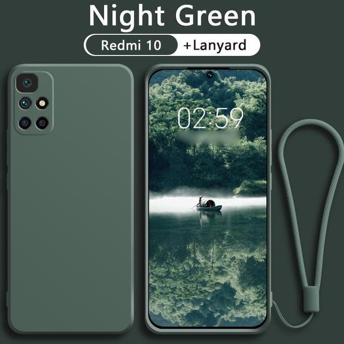 Case untuk Redmi 10 2022 SOFT CASE BABY SKIN FREE TALI MICROFIBER CASING COVER HP