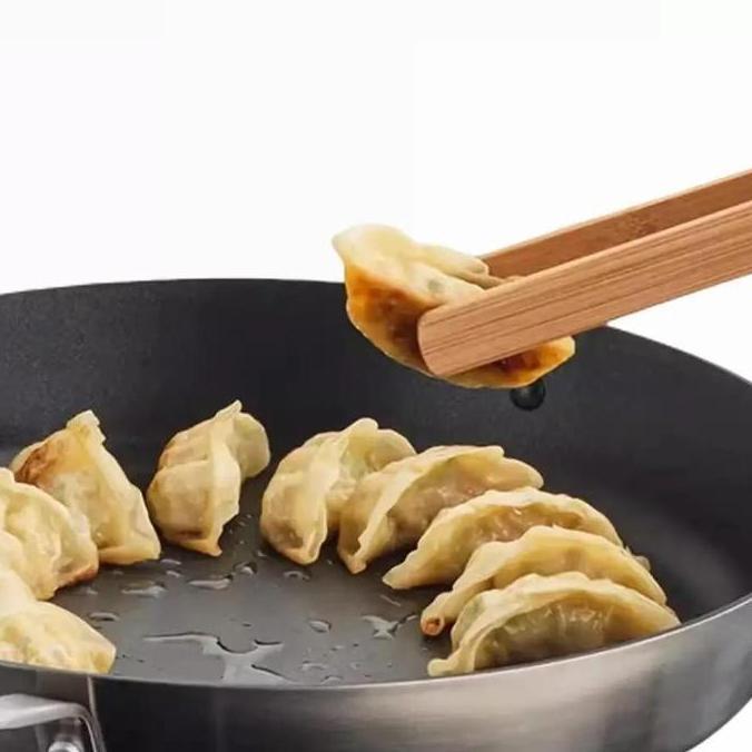 A525 - Capitan Kayu Masak Premium Penjepit Kue Capit Jepitan Makanan Bambu Alami 24x5 cm
