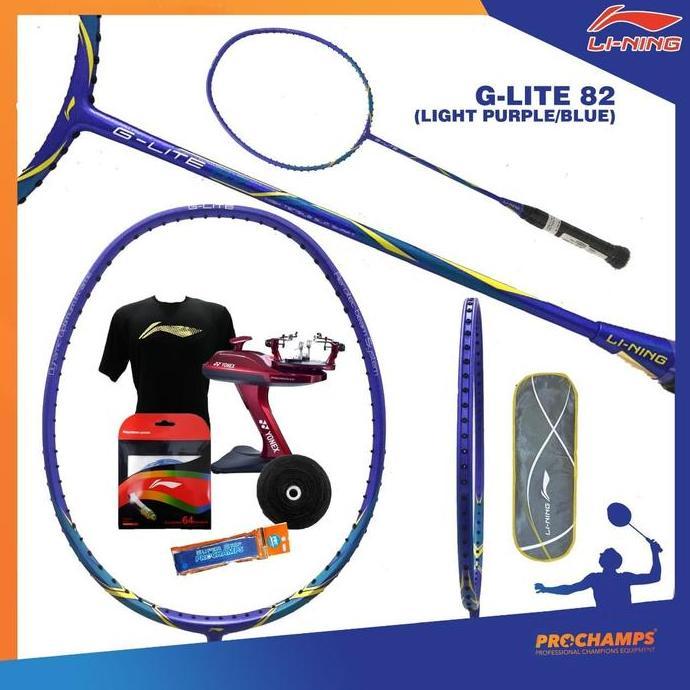 PAKET LINING G LITE 82 RAKET BADMINTON