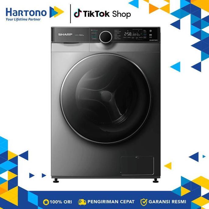 Sharp Mesin Cuci Front Loading Washer 9Kg ESFL1490MSX