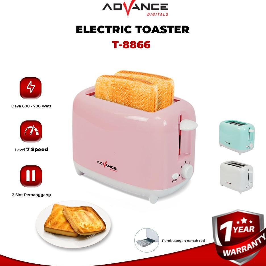 Advance T8866 Toaster Roti / Pemanggang Roti Bakar Low Watt