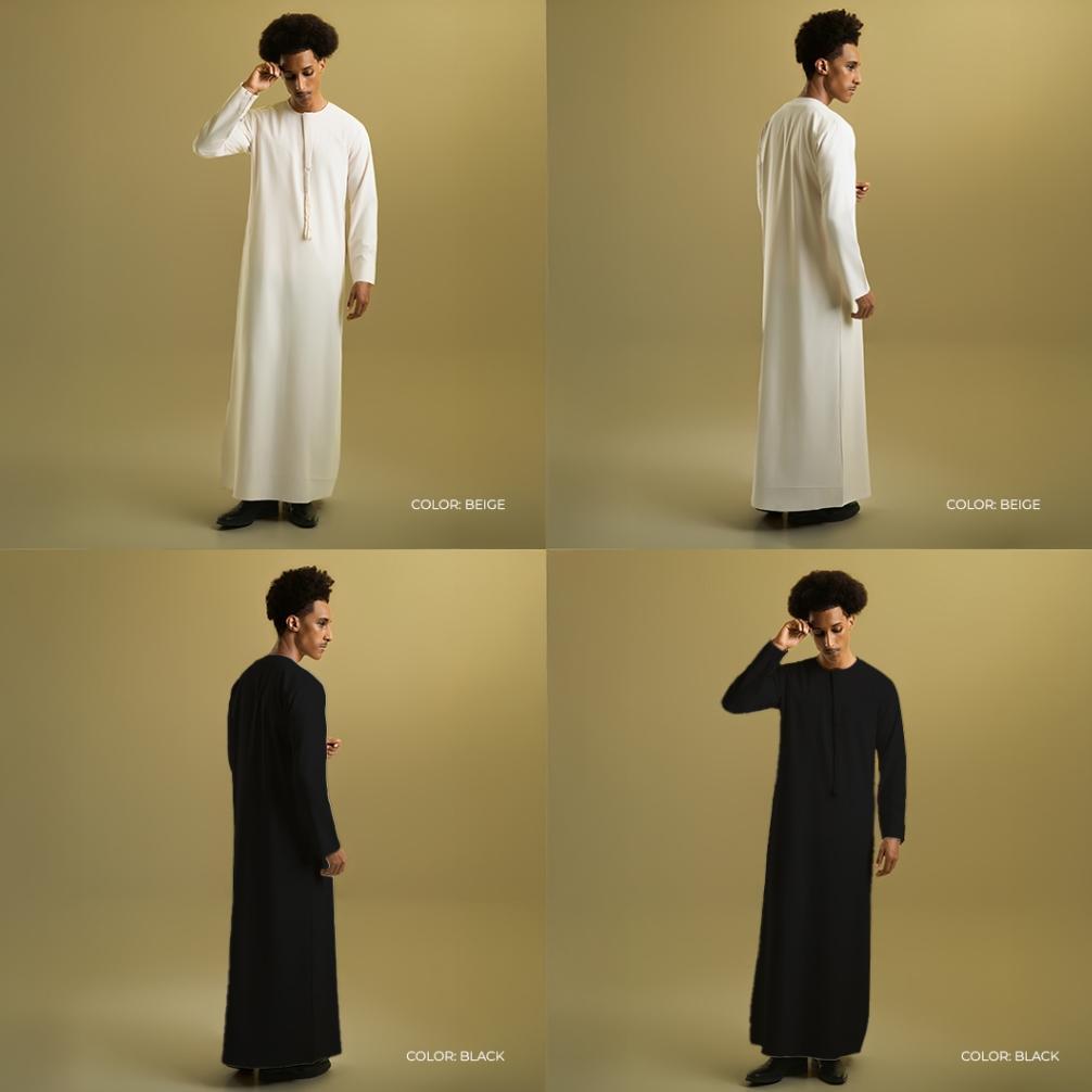 NEW [THOBE KANDORA] Thobe Studios (Jubah / Gamis Pria Premium Slimfit) Premium Polyester