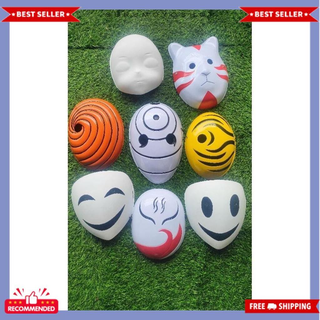 Bisa Cod Topeng Uciha Obito - Topeng Obito Uchiha Oranye - Topeng Tobi Kuning - Topeng Ninja Naruto 