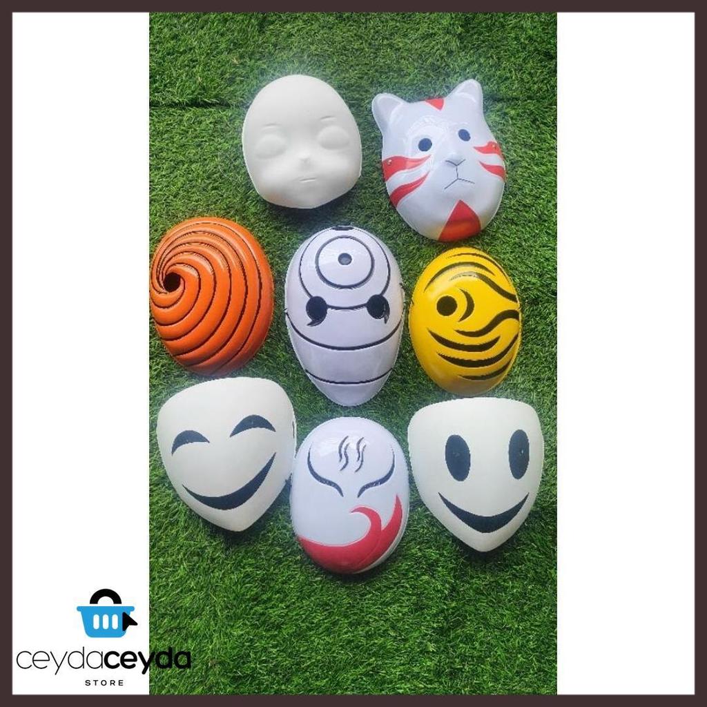 Bisa Cod Topeng Uciha Obito - Topeng Obito Uchiha Oranye - Topeng Tobi Kuning - Topeng Ninja Naruto 