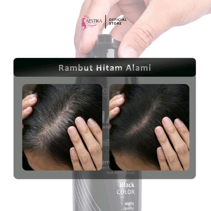 Aestika Shampo Penghitam Rambut Beruban - Hair Coloring Shampoo Menghitamkan [terbaik]