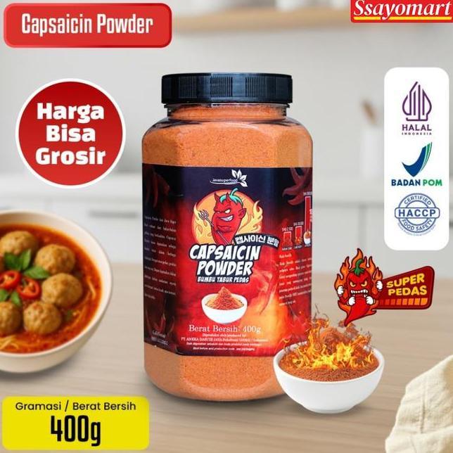 Bubuk Cabe Pedas Bubuk Cabe Pedas Cabe Bubuk Bubuk Cabai Kering Capsaicin 400G Botol
