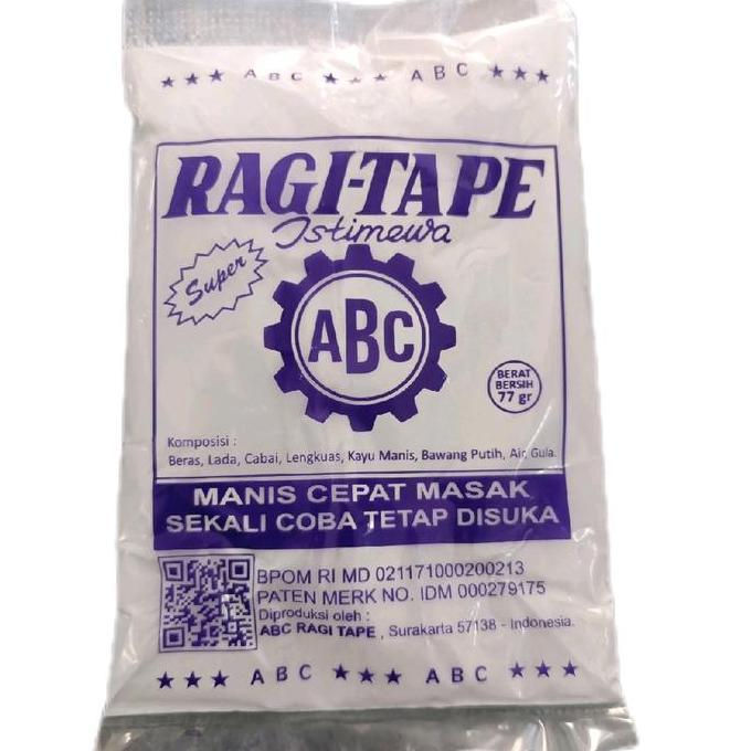 Pilihan- Ragi Tape Singkong Abc Ecer 1 Sachet