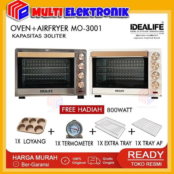 Oven Listrik Idealife Low Watt Kapasitas 30 Liter MO-3001