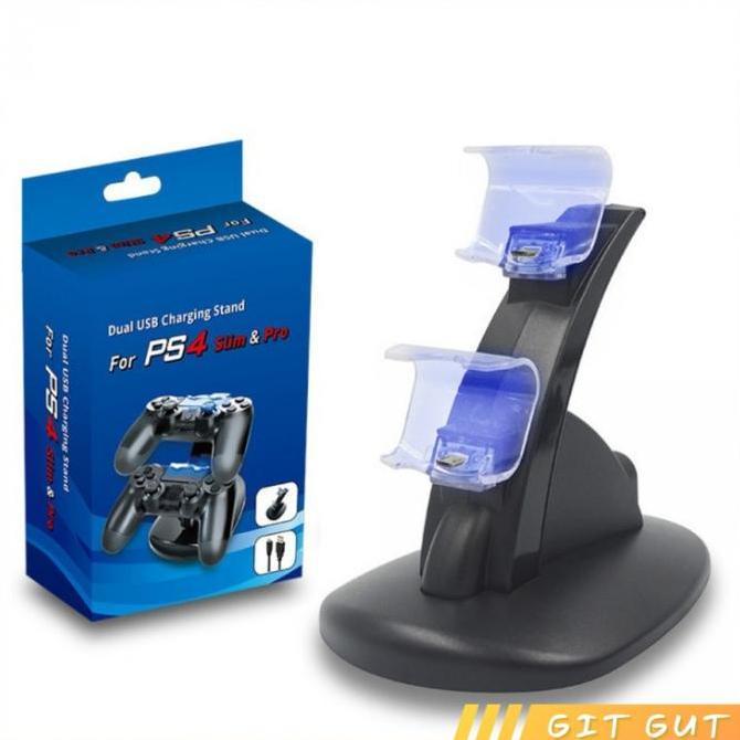 Dual Charging Dock Station Dualshock PS4 Vertical Stand Controller