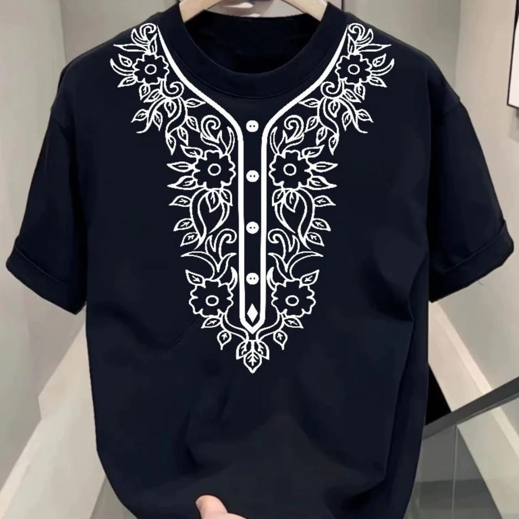 100% AMAN KAOS OBLONG LEBARAN/BAJU KOKO/ KAOS PRIA MOTIF MODERN