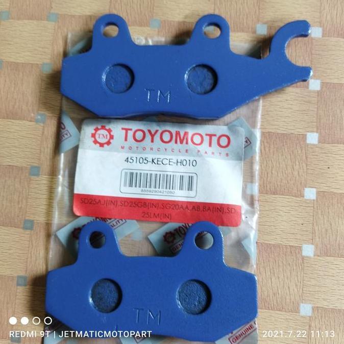 Kampas Rem Depan Kymco Easy, Free Ex, Trend, Metica, Sr