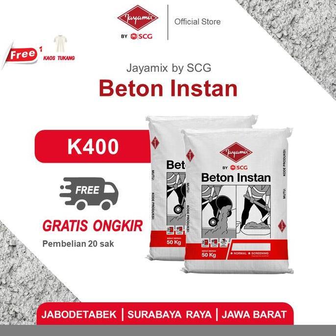 Jayamix by SCG Beton Instan K400 [20 Zak]