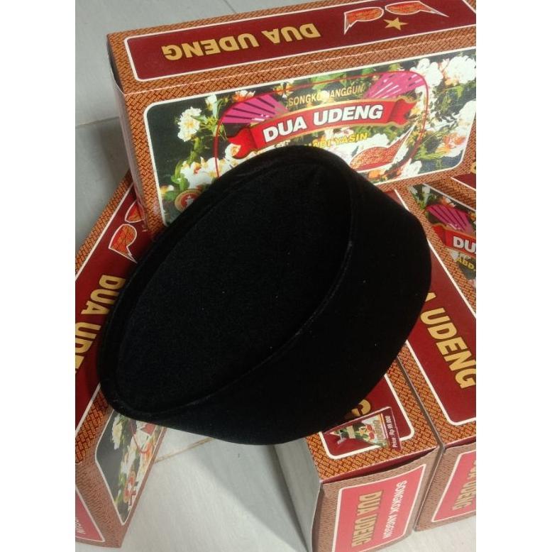 DISKON (GROSIR) PECI HITAM DUA UDENG | TIGA UDENG Tinggi 8-9-10-11-12 | SONGKOK HITAM DUA UDENG | KO