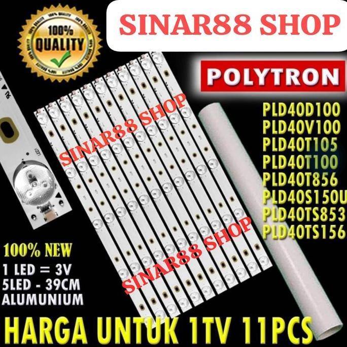 NEW BACKLIGHT UNTUK TV LED POLYTRON 40 INC 40" BL PLD40T100 PLD40T856 PLD40S150U