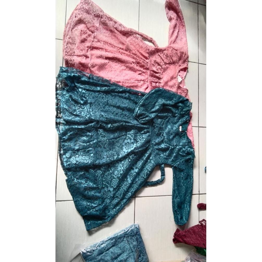 Paket Hemat Gamis Brukat Anak Gamis Brukat Malika Gamis Rempel Anak Usia 3-9 Tahun