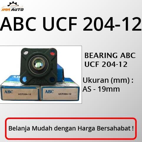 BEARING ABC UCF 204-12 PILLOW BLOCK LAHER BEARING ABC 19MM
