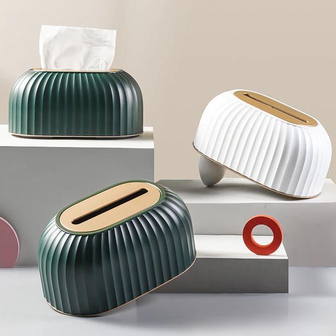 Nordic Striped Tissue Box Pet
