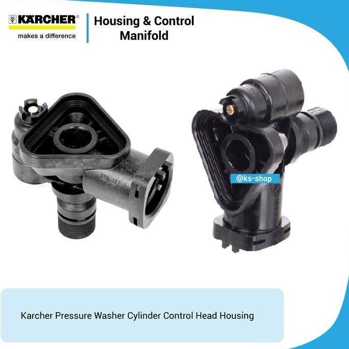 Karcher Manifold For High Pressure Cleaner | Housing and control piston for K 2.98 | K 2.97