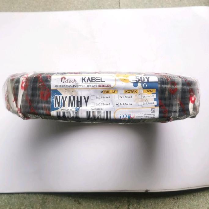 NEW Kabel Serabut 3x1.5 Kabel nymhy 3x1.5 Kabel Serabut hitam 3x1.5 1 rol Kabel 3x1.5 serabut hitam 