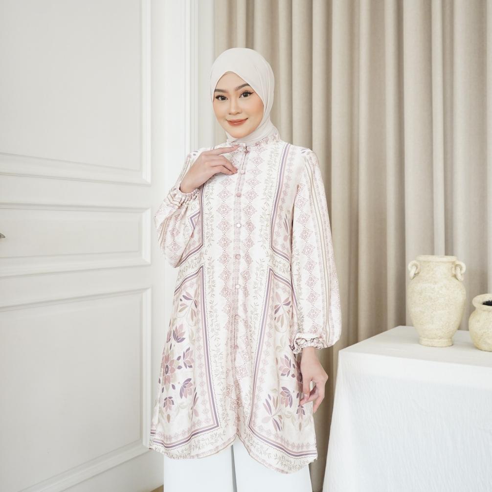 limited come alya tunik 278 (2 warna) - tunik wanita kasual hijaber muslim friendly office work wear