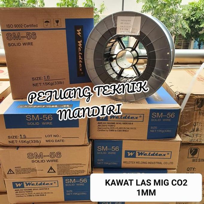 KAWAT LAS CO2 1MM / SOLID MIG WIRE 1MM / WIRE CO 1 MM AWS 70S-6