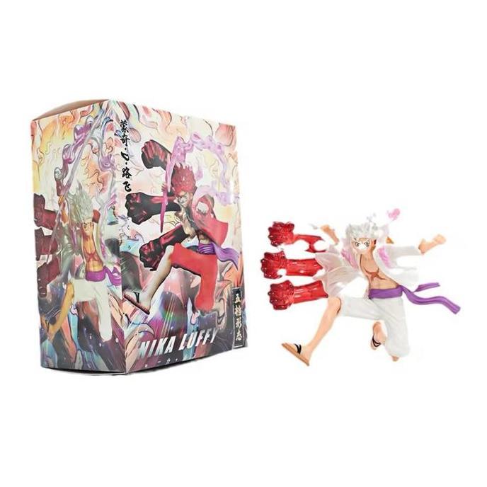 action figure Luffy nika jongkok