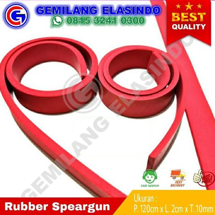Rubber Speargun P. 120cm x T. 10mm | Karet Panah Ikan | Karet Ketapel