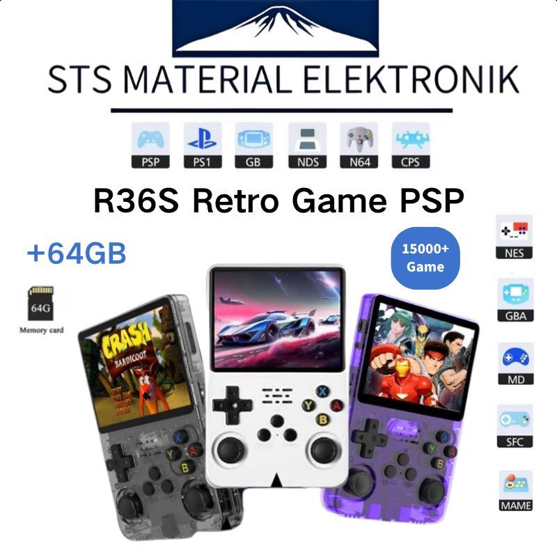 Cod R36S Retro Game Psp Handheld Gamebot Multi Console Gameboy Psp Ps1 Nintendo Bisa Connect Tv Cons