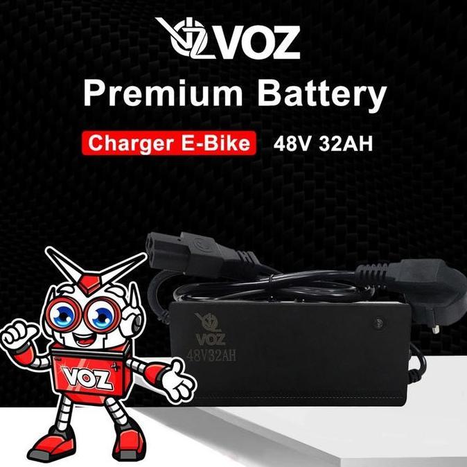Voz Charger Aki Sepeda Listrik 48V 32Ah Charger Aki E-Bike 48V 32Ah/Baterai Charger Sepeda Listrik 4