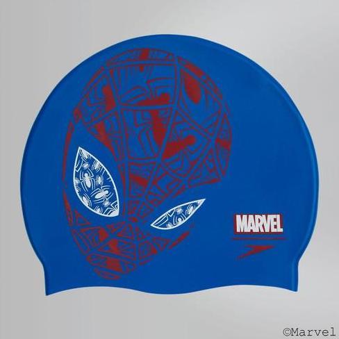 Original TOPI RENANG ANAK SPEEDO JUNIOR SLOGAN PRINT CAP MARVEL