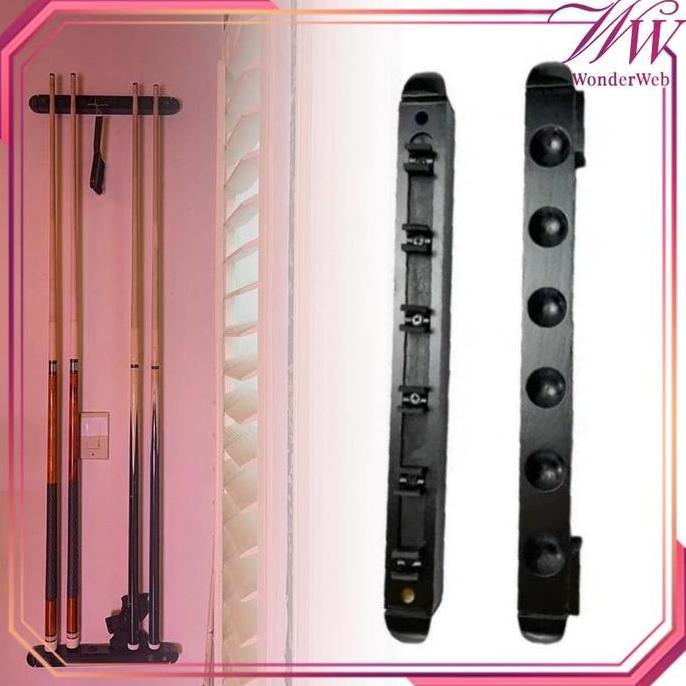 6 SLOT CUE HOLDER STICK BILLIARD WALL CUE RACK UNIVERSAL TEMPAT STICK BILLIARD BEST QUALITY