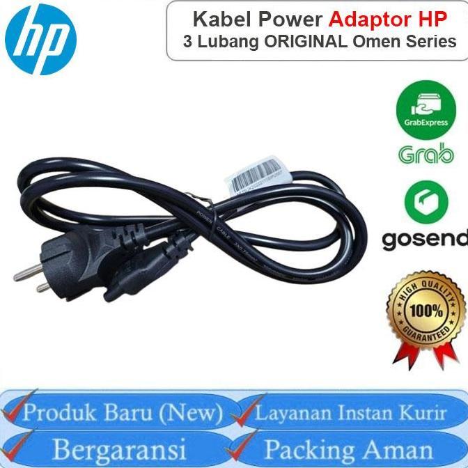 KABEL POWER ADAPTOR 3 LUBANG LAPTOP HP OMEN 15 OMEN 16 OMEN 17 NEW ORI PROMO