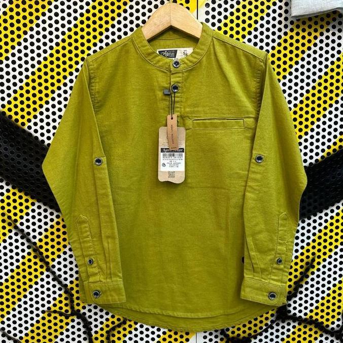 Agera Junior - Koko Panjang RS kancing setengah - KOKO panjang anak kekinian new fashion 2025 - Ager