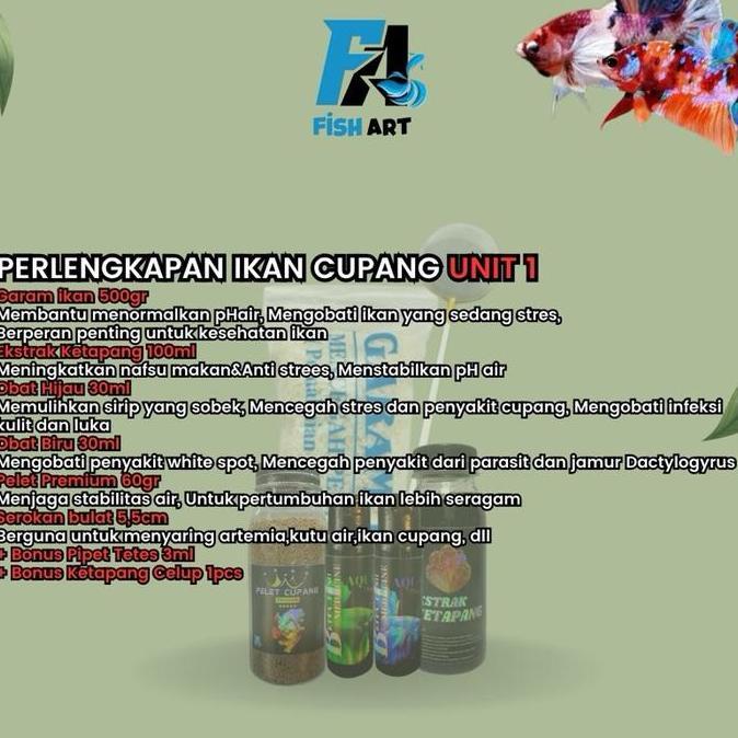 Fishup- Paket Lengkap Peratan Dan Pengobatan Ikan Cupang | Paket Peratan Ikan Cupang